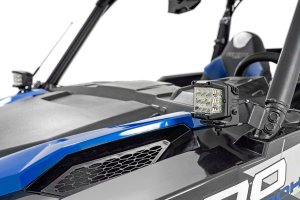 Polaris General XP 4 1000 Premium LED Light Kit - Rough Country - Cage Mount, 3
